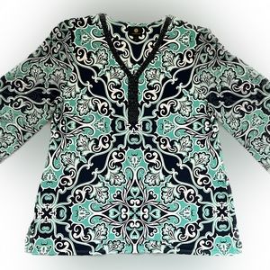 JM COLLECTION stretch blouse XL